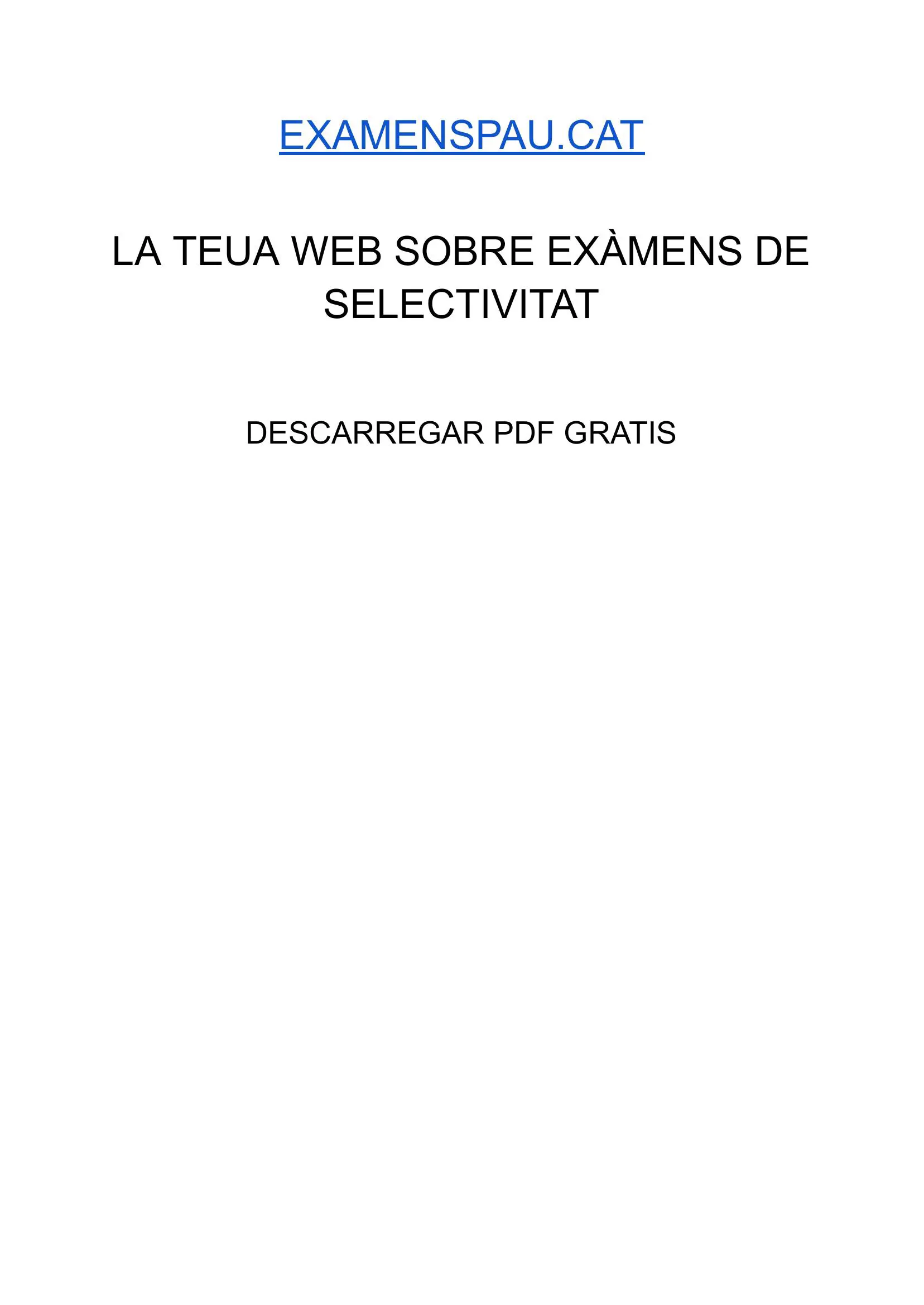 Examen de Matemàtiques Científiques Juny 2019